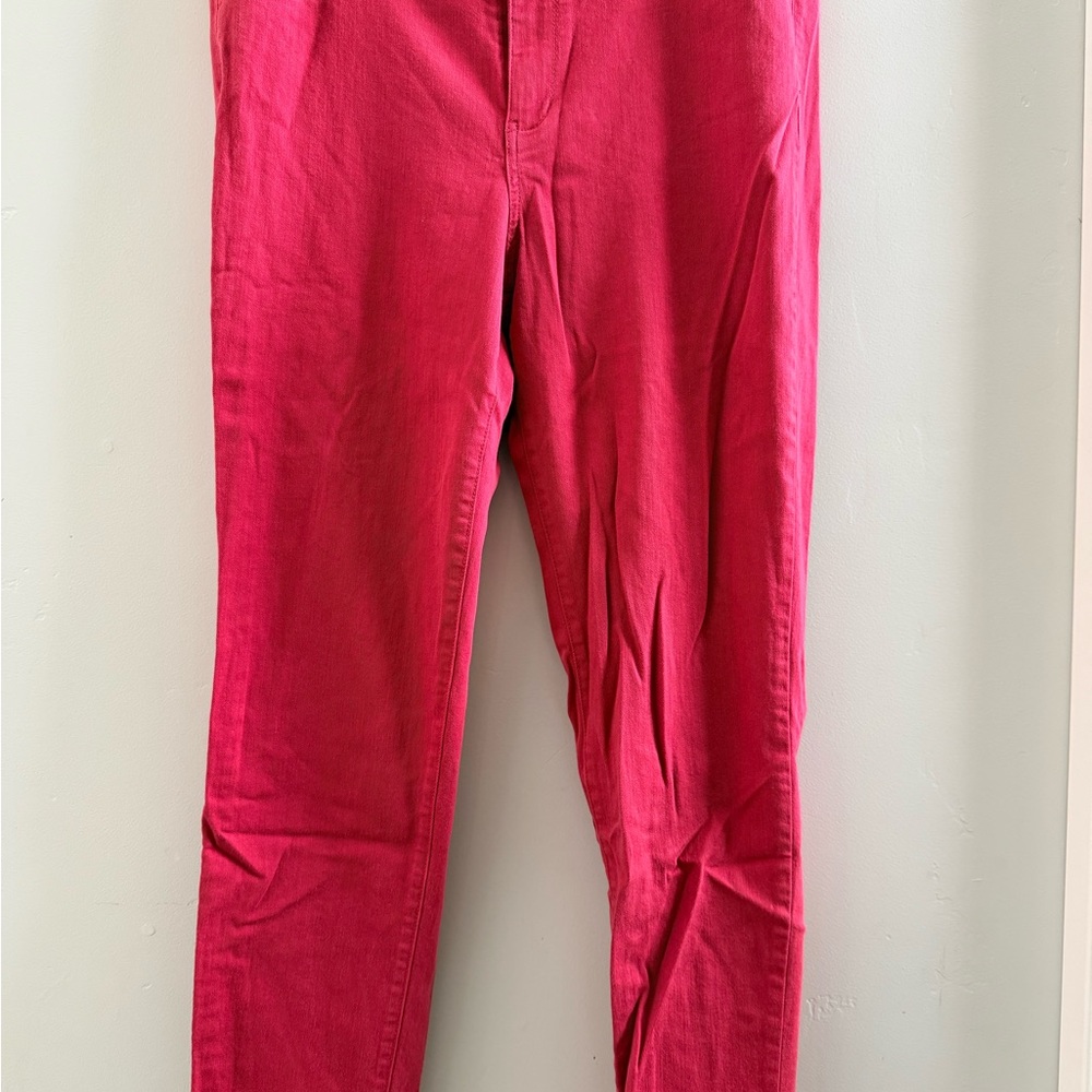 J. Jill Women's Vibrant Red Skinny Jeans